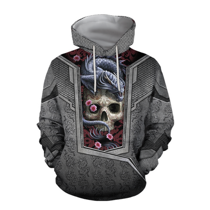 3D Tattoo and Dungeon Dragon Hoodie HAC020110-Apparel-NM-Hoodie-S-Vibe Cosy™