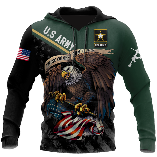 US Veteran Army Green 3D All Over Printed Shirts For Men And Women Proud Military