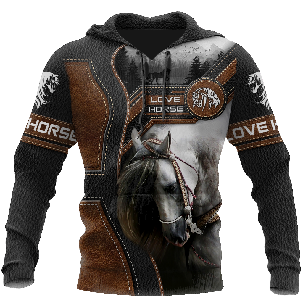 Love Beautiful Horse 3D All Over Printed Shirts For Men And Women TR1505203S - Amaze Style™-Apparel