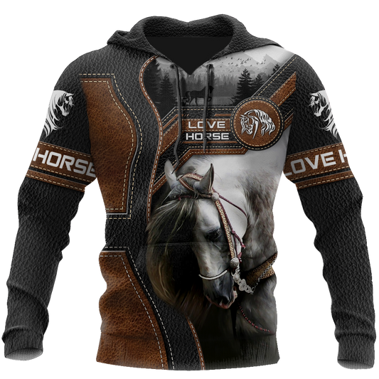 Love Beautiful Horse 3D All Over Printed Shirts For Men And Women TR1505203S - Amaze Style™-Apparel