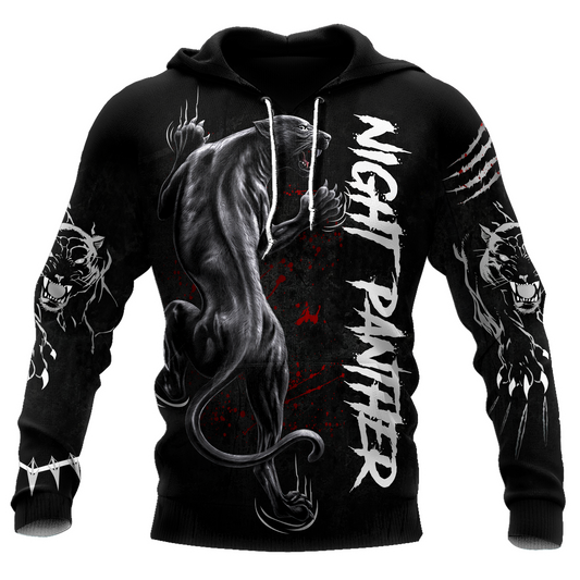 Night Panther 3D All Over Printed Shirt for Men and Women