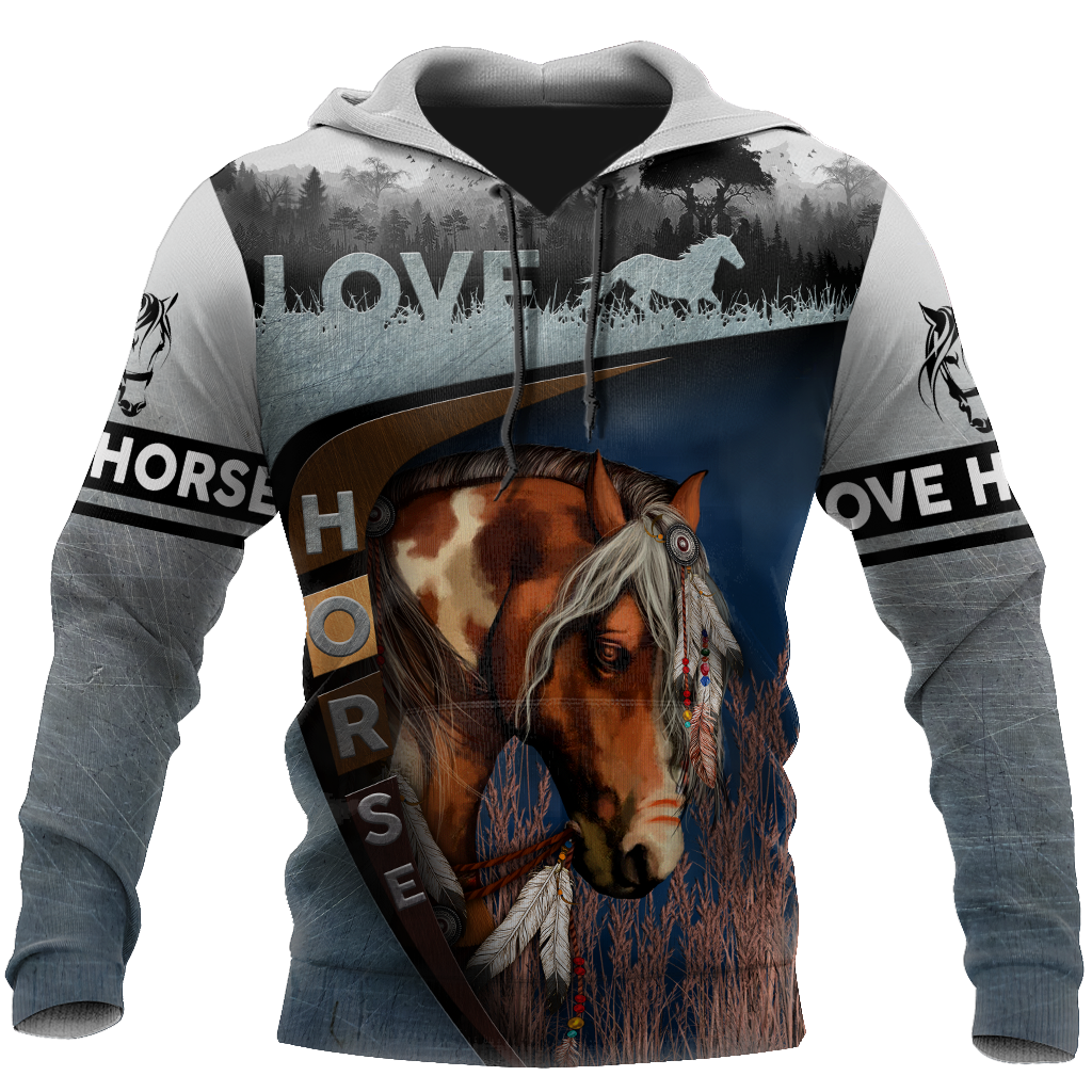 Love Horse 3D All Over Printed Shirts TR2704200 - Amaze Style™-Apparel