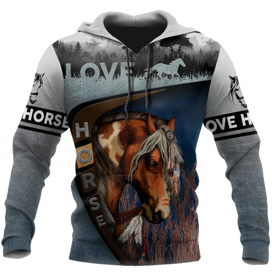 Love Horse 3D All Over Printed Shirts TR2704200 - Amaze Style™-Apparel
