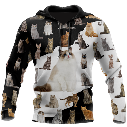 Love Cat World premium hoodie sweatshirt