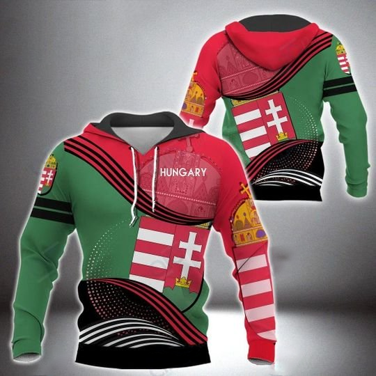 HUNGARY fall in the wall all over printed hoodies For man and women PL11032001 - Amaze Style™-Apparel