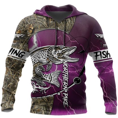 HC Northern Pike Fishing Shirts for Men and Women - Pink TR201101 - Amaze Style™-Apparel