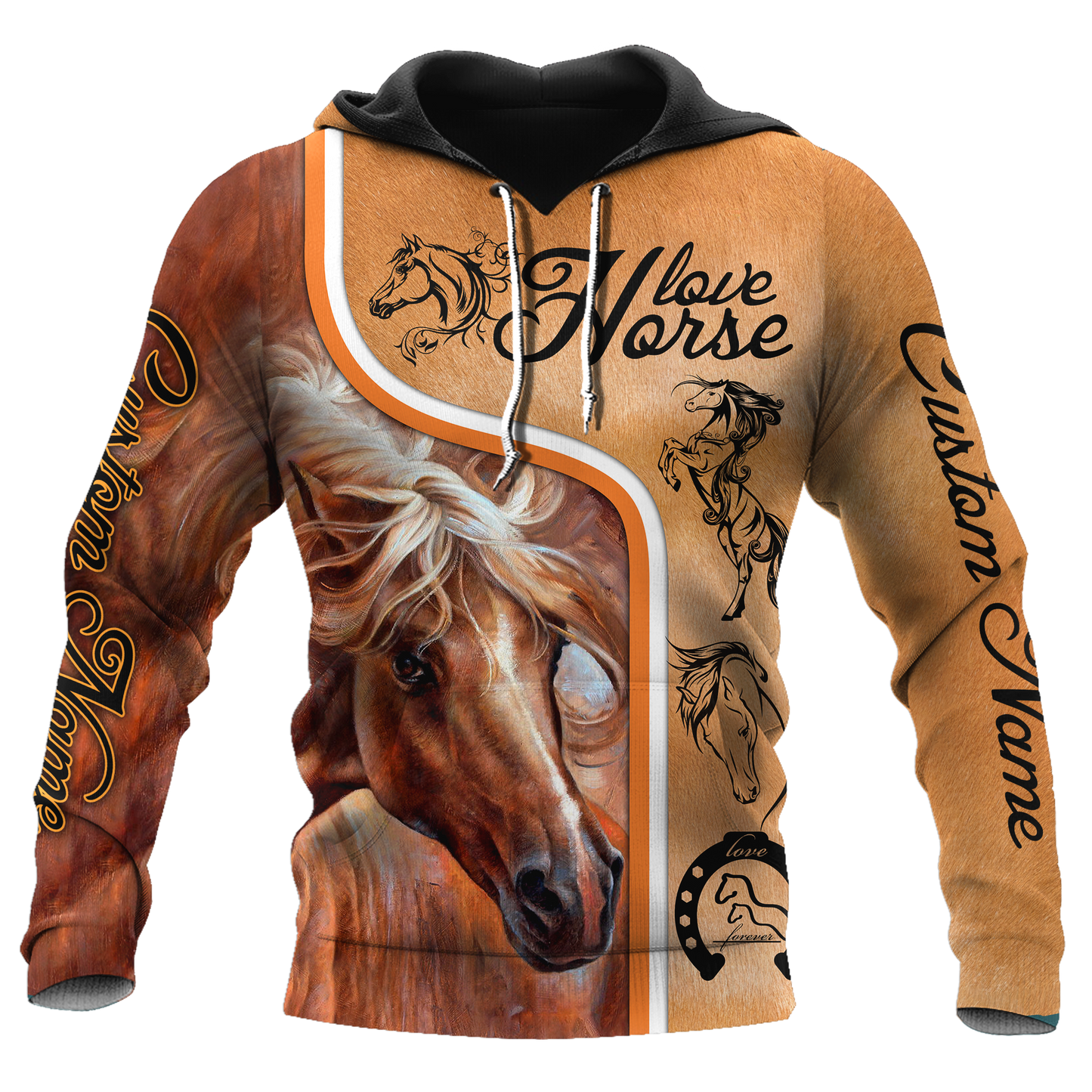 Personalized Love Horse 3D All Over Printed Unisex Shirts Pi112038