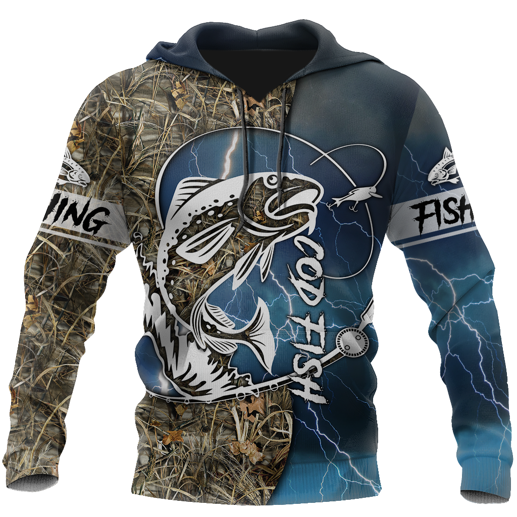 Cod fishing Sport Camo Tattoos 3d all over shirt for men and women TR120302 - Amaze Style™-Apparel