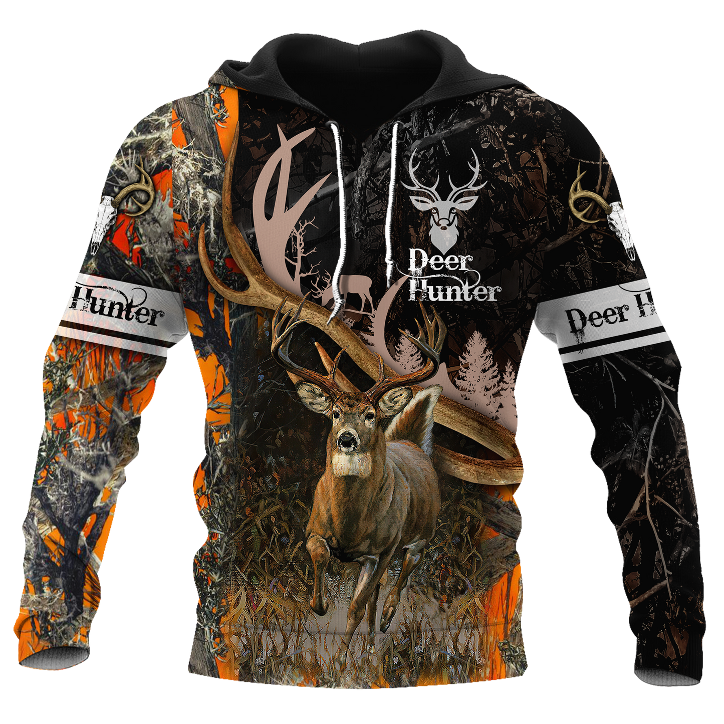 Premium Hunting Deer Black Camo Unisex Shirts