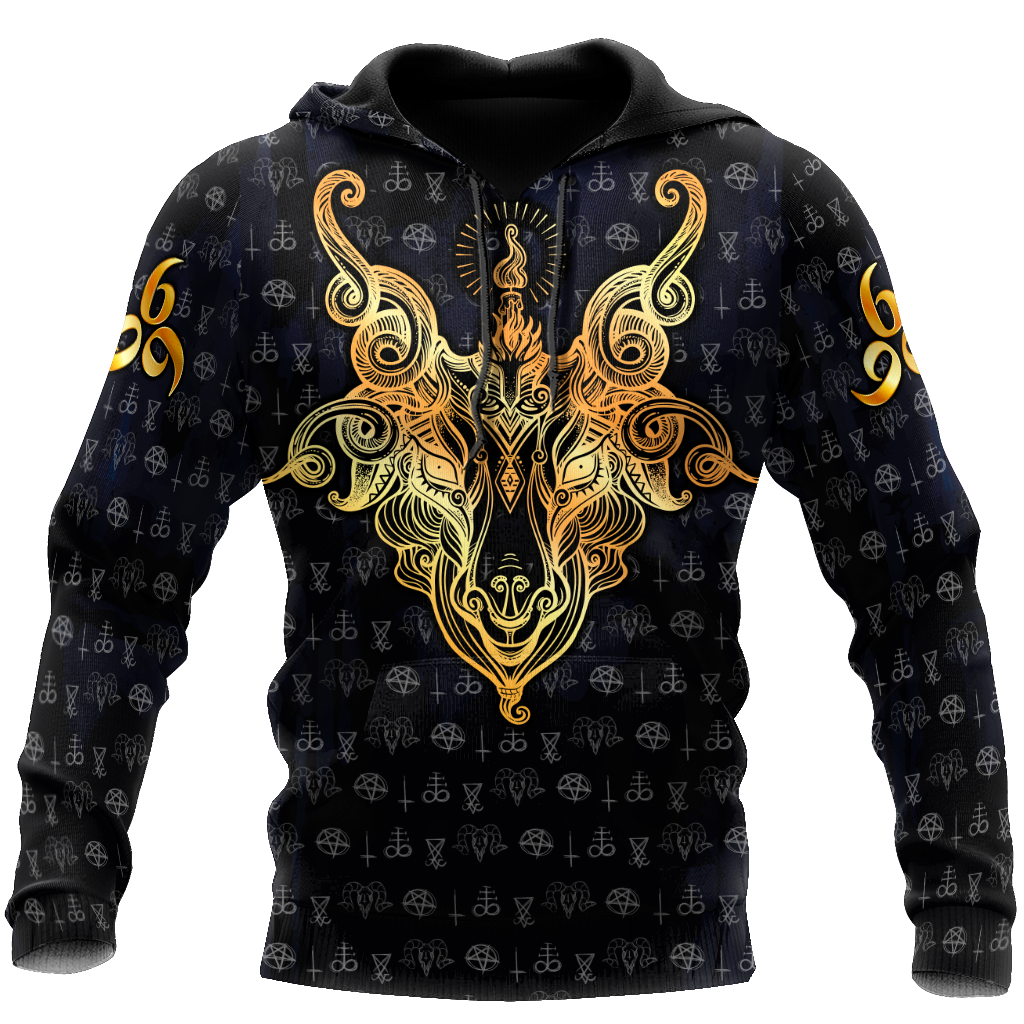 Satanic Tribal 3D All Over Printed Hoodie Shirts For Men And Women JJ25052003-Apparel-MP-Hoodie-S-Vibe Cosy™