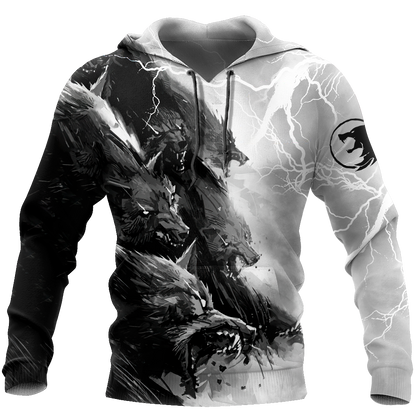Night Wolf 3D All Over Printed Hoodie For Men and Women VP08092001