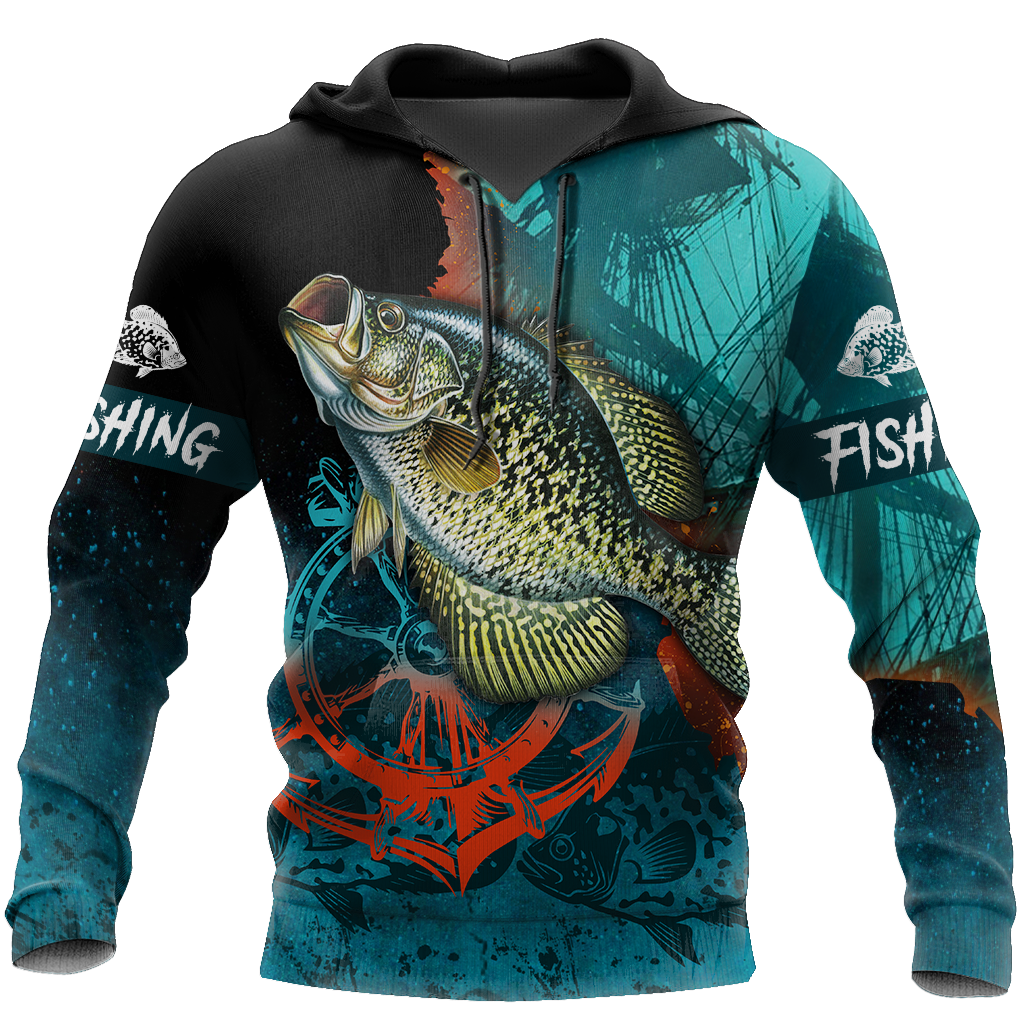 Crappie on the helm 3D all over printing shirts for men and women TR110100 - Amaze Style™-Apparel
