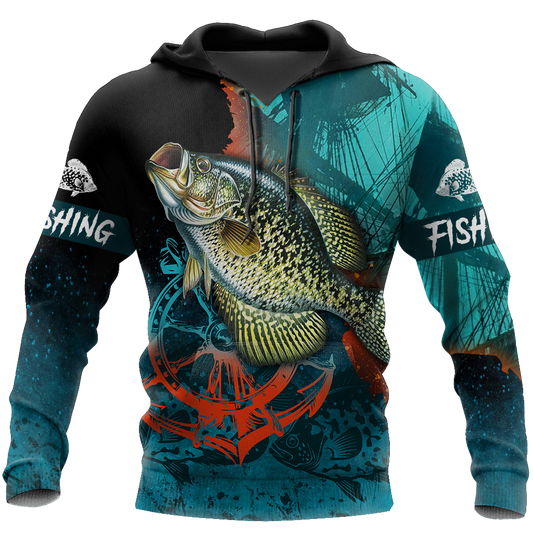 Crappie on the helm 3D all over printing shirts for men and women TR110100 - Amaze Style™-Apparel