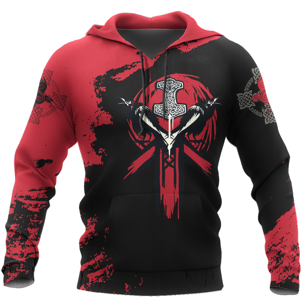 Viking Hoodie - Mjolnir (Thor's hammer) - Amaze Style™-Apparel