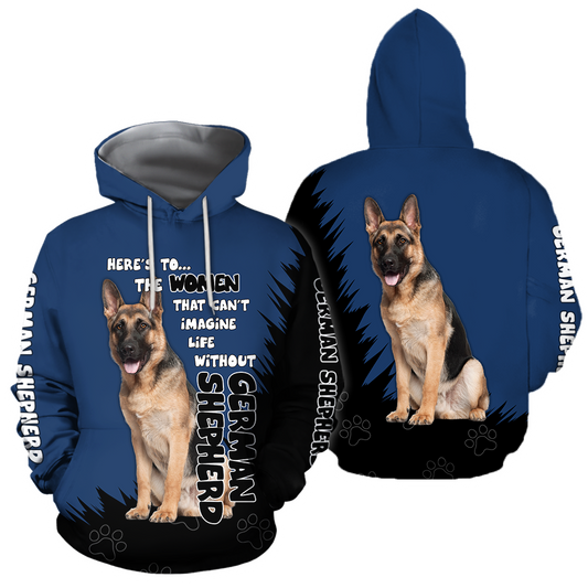 German Shepherd Dog Lover 3D Full Printed Shirt For Men And Women Pi281207 - Amaze Style™-Apparel