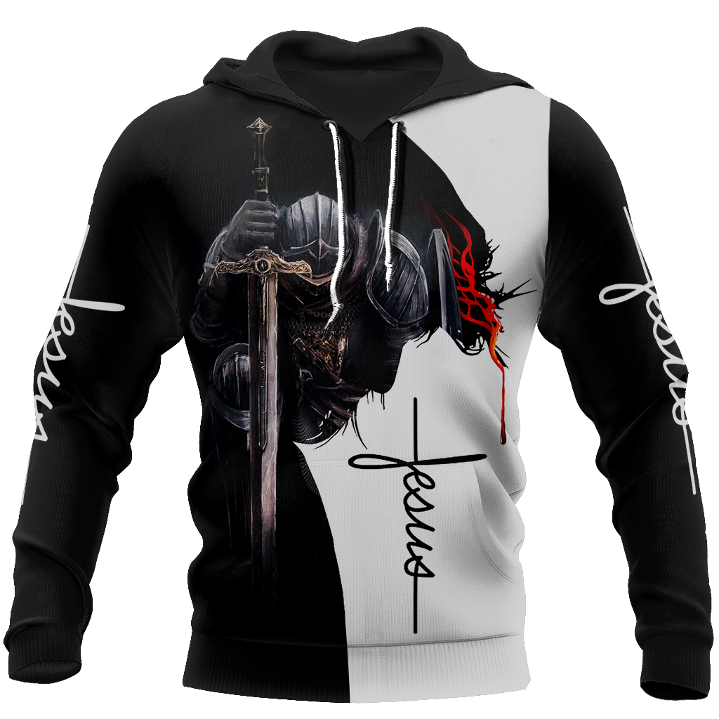 Knight God Jesus 3D All Over Printed Shirt Hoodie For Men And Women JJ060401 - Amaze Style™-Apparel