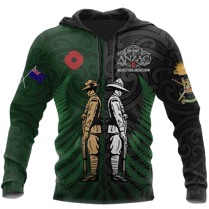 Tmarc Tee Remembrance Anzac day Kiwi and Australia Soldier
