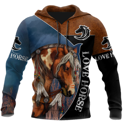 Love Beautiful Horse 3D All Over Printed Shirts TR0905202 - Amaze Style™-Apparel