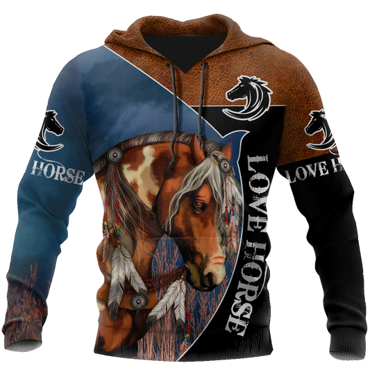 Love Beautiful Horse 3D All Over Printed Shirts TR0905202 - Amaze Style™-Apparel