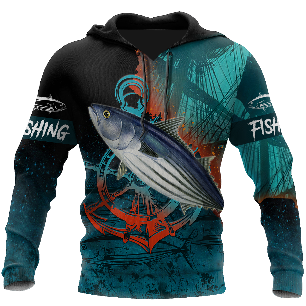Saltwater Fishing on the helm 3D all over shirts for men and women TR030301 - Amaze Style™-Apparel