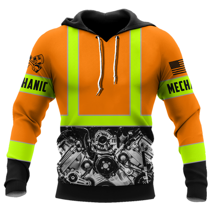 Mechanic Not For The Weak 3D All Over Printed Hoodie For Men and Women TN