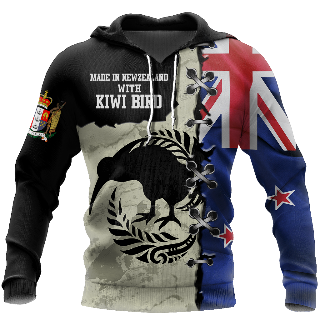 New Zealand Kiwi Bird Silver Fern T-Shirt Hoodie Zip all over shirts For Men and Women TR281203 - Amaze Style™-Apparel