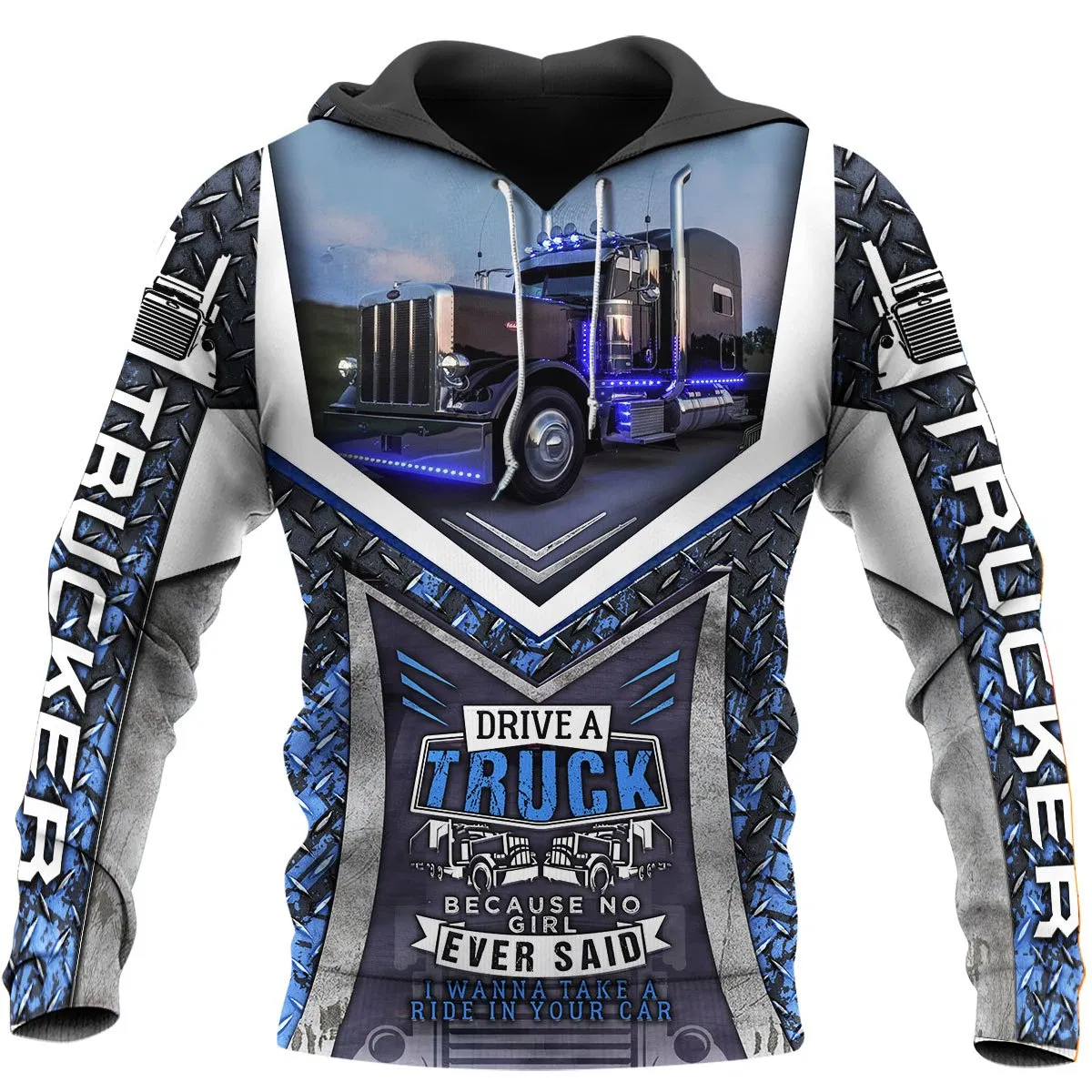 Drive A Truck Hoodie T Shirt Sweatshirt for Men & Women NM-Apparel-NM-Hoodie-S-Vibe Cosy™