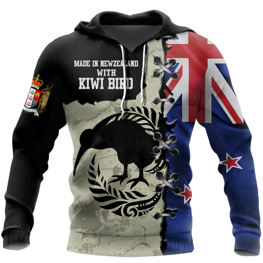 New Zealand Kiwi Bird Silver Fern T-Shirt Hoodie Zip all over shirts For Men and Women TR281203 - Amaze Style™-Apparel