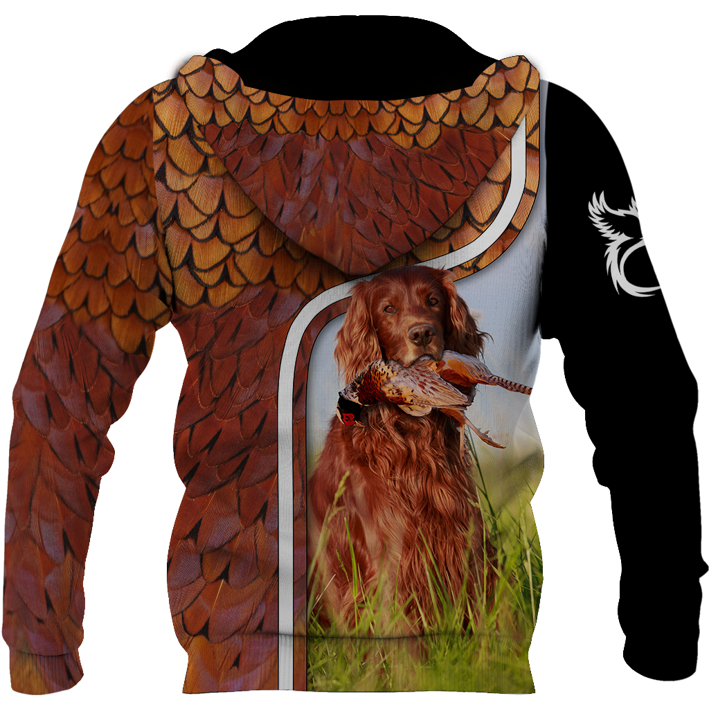 Pheasant Setter Hunting 3D All Over Printed Shirts For Men And Women JJ080202 - Amaze Style™-Apparel
