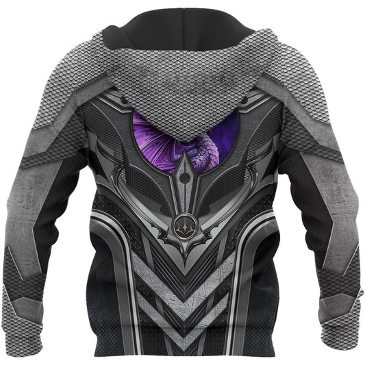 3D Tattoo and Dungeon Dragon Hoodie HAC91202-Apparel-NM-Hoodie-S-Vibe Cosy™