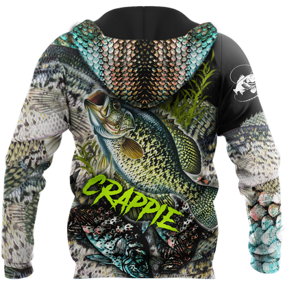 Crappie Fishing on skin 3D all over shirts for men and women TR061201 - Amaze Style™-Apparel