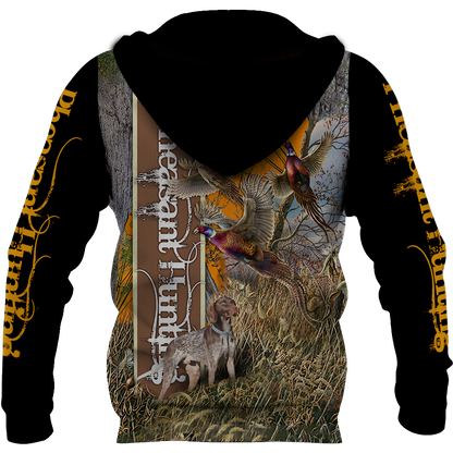Pheasant Hunting 3D All Over Printed Shirts For Men And Women JJ100103 - Amaze Style™-Apparel