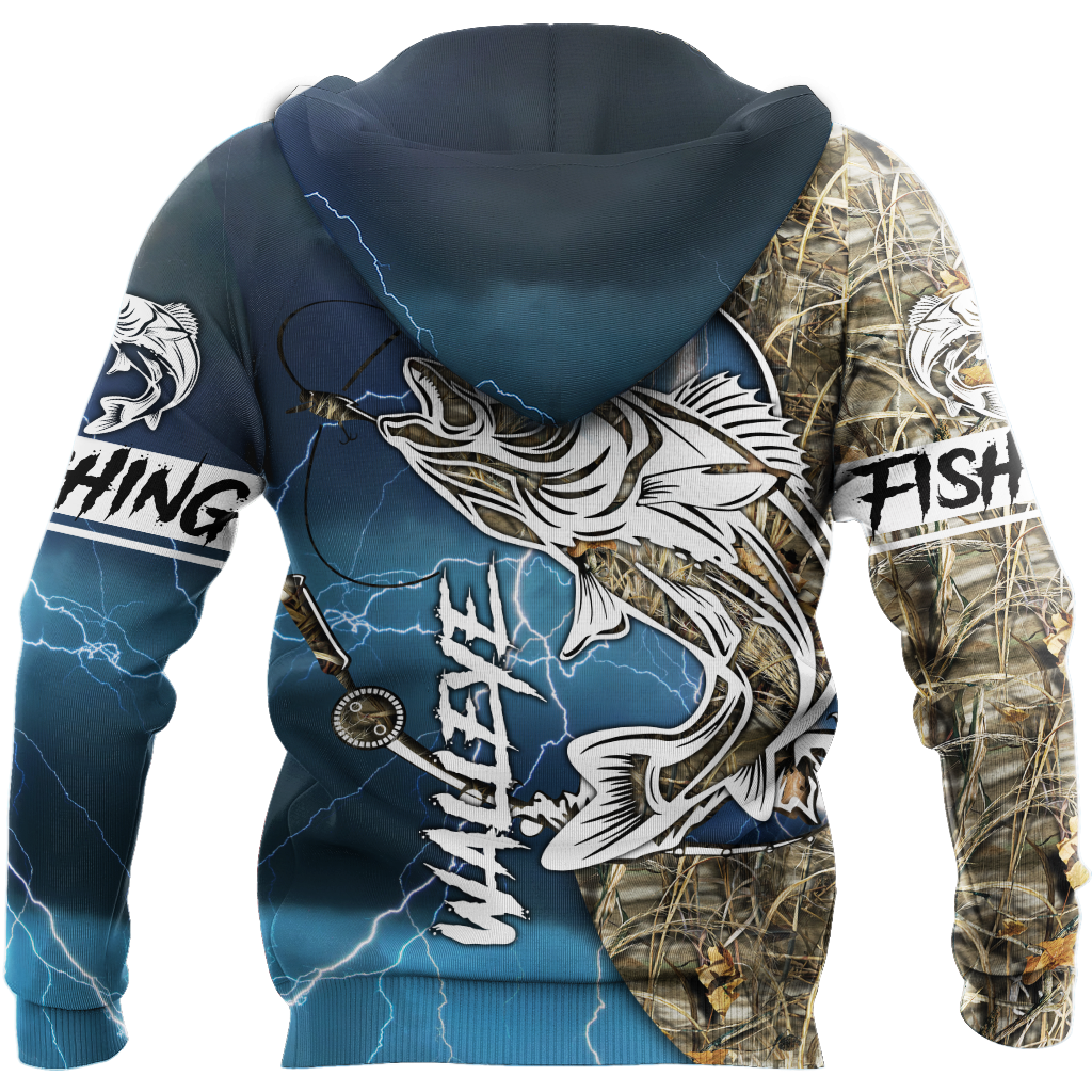 HC Walleye fishing gear shirt blue TR191102 - Amaze Style™-Apparel