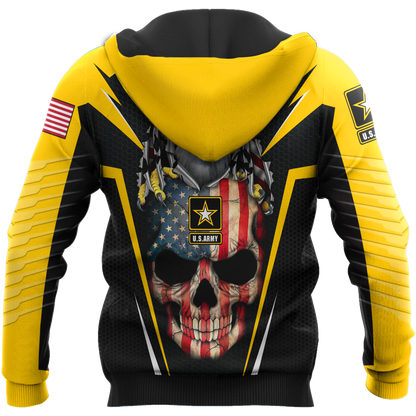 US ARMY SKULL 3d all over Print hoodies Pi270201 PL - Amaze Style™-Apparel