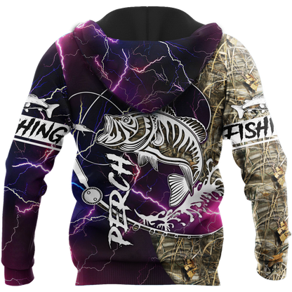Perch Fishing huk up all Printing Shirts for men and women Trippy TR021203 - Amaze Style™-Apparel
