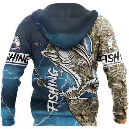 HC Bass fishing Sport - Blue version TR121102 - Amaze Style™-Apparel