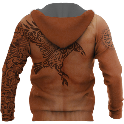3.0 Vikings - The Raven of Odin Tattoo version 3.0 - Amaze Style™-Apparel