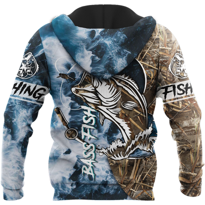 Sea Bass Fishing Huk up Gear 3D Shirts for Men and Women TR021201 - Amaze Style™-Apparel