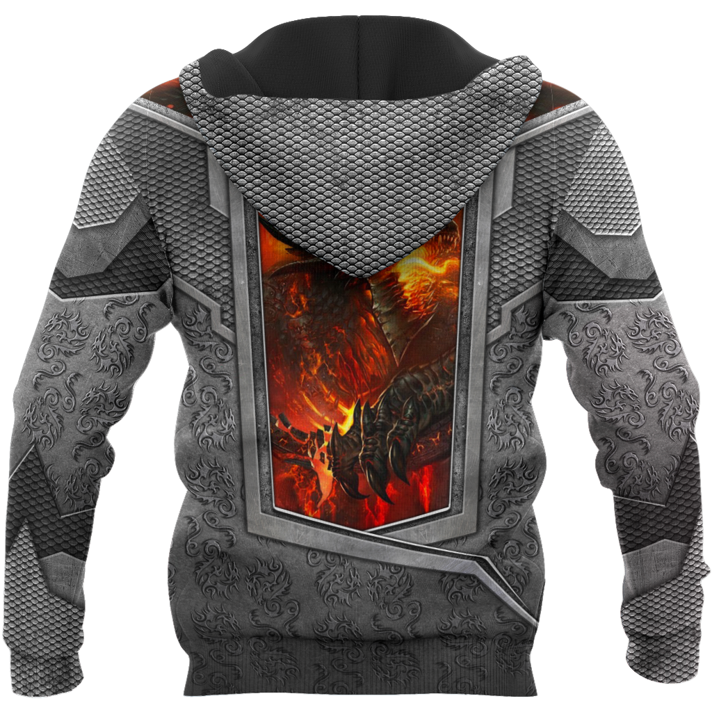 3D Tattoo and Dungeon Dragon Hoodie HAC020115-Apparel-NM-Hoodie-S-Vibe Cosy™