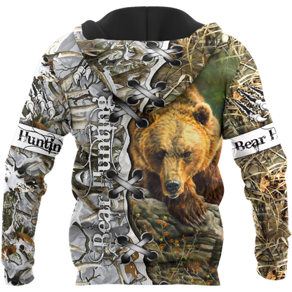 BEAR HUNTING CAMO 3D ALL OVER PRINTED SHIRTS FOR MEN AND WOMEN Pi061203 PL - Amaze Style™-Apparel