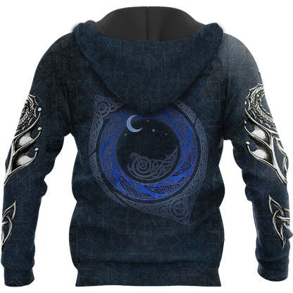 VIKING DRAGON ALL OVER PRINT HOODIE - Amaze Style™-Apparel