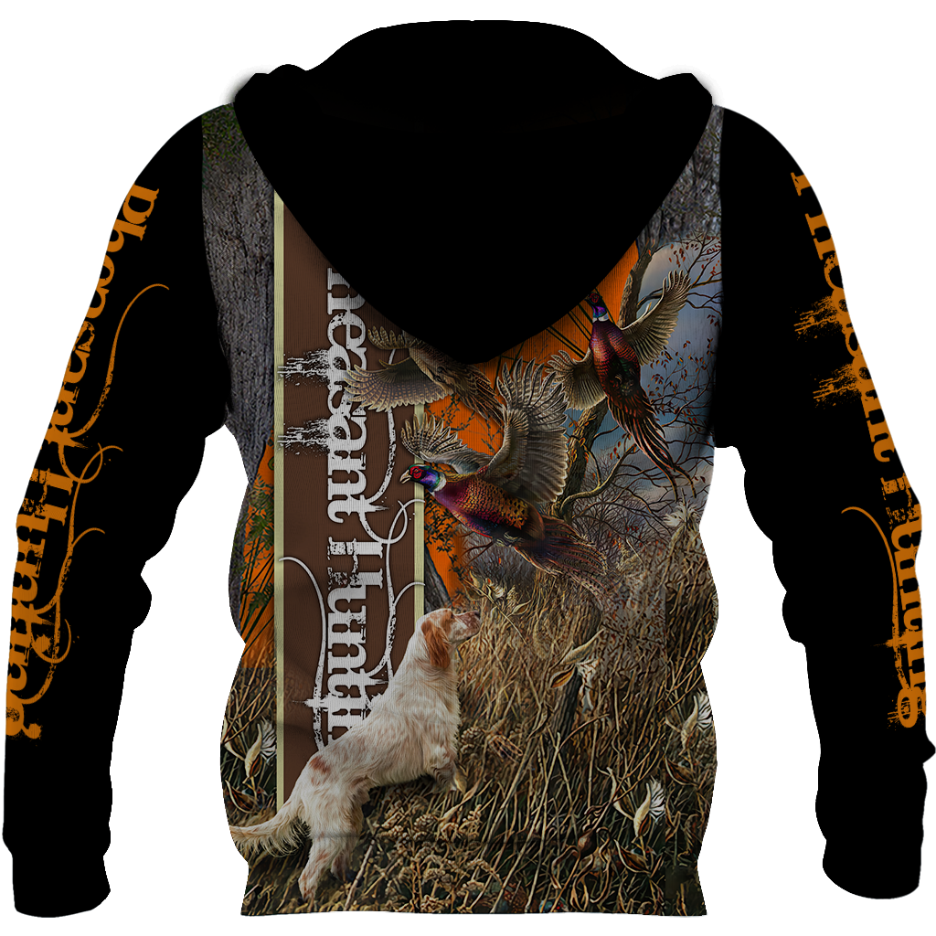 Pheasant Hunting Setter 3D All Over Printed Shirts For Men And Women JJ050201-Apparel-MP-Hoodie-S-Vibe Cosy™