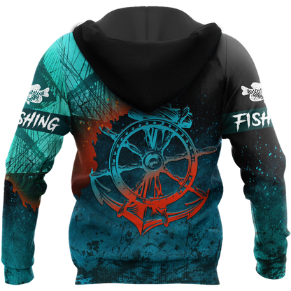 Crappie on the helm 3D all over printing shirts for men and women TR110100 - Amaze Style™-Apparel