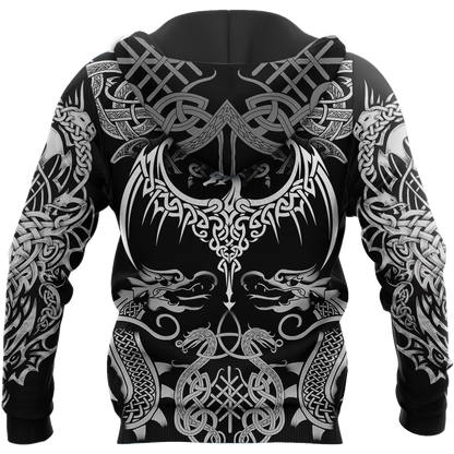 Celtic Dragon Tattoo Art 3D All Over Printed Shirts Hoodie AZ020101 - Amaze Style™-Apparel