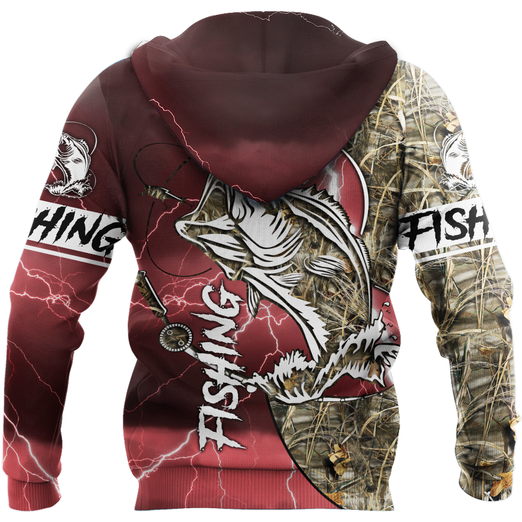 HC Bass fishing Sport - Red version TR121101 - Amaze Style™-Apparel