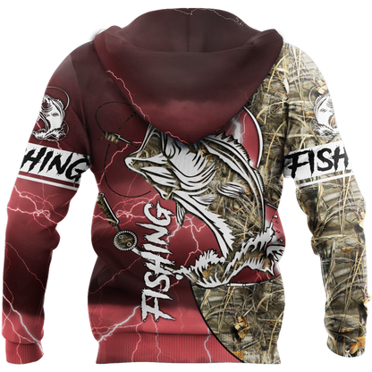 HC Bass fishing Sport - Red version TR121101 - Amaze Style™-Apparel