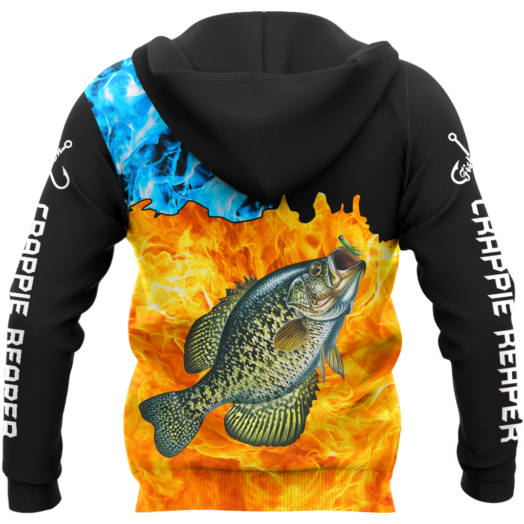 Fish reaper - Crappie on fire all over printed shirts for men and women HC5507 - Amaze Style™-Apparel