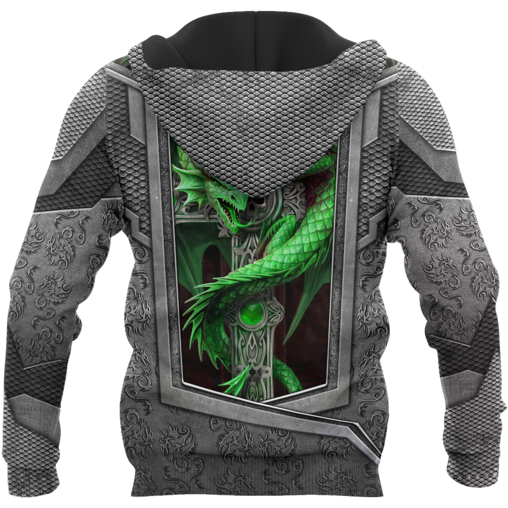 3D Tattoo and Dungeon Dragon Hoodie HAC27122-Apparel-NM-Hoodie-S-Vibe Cosy™