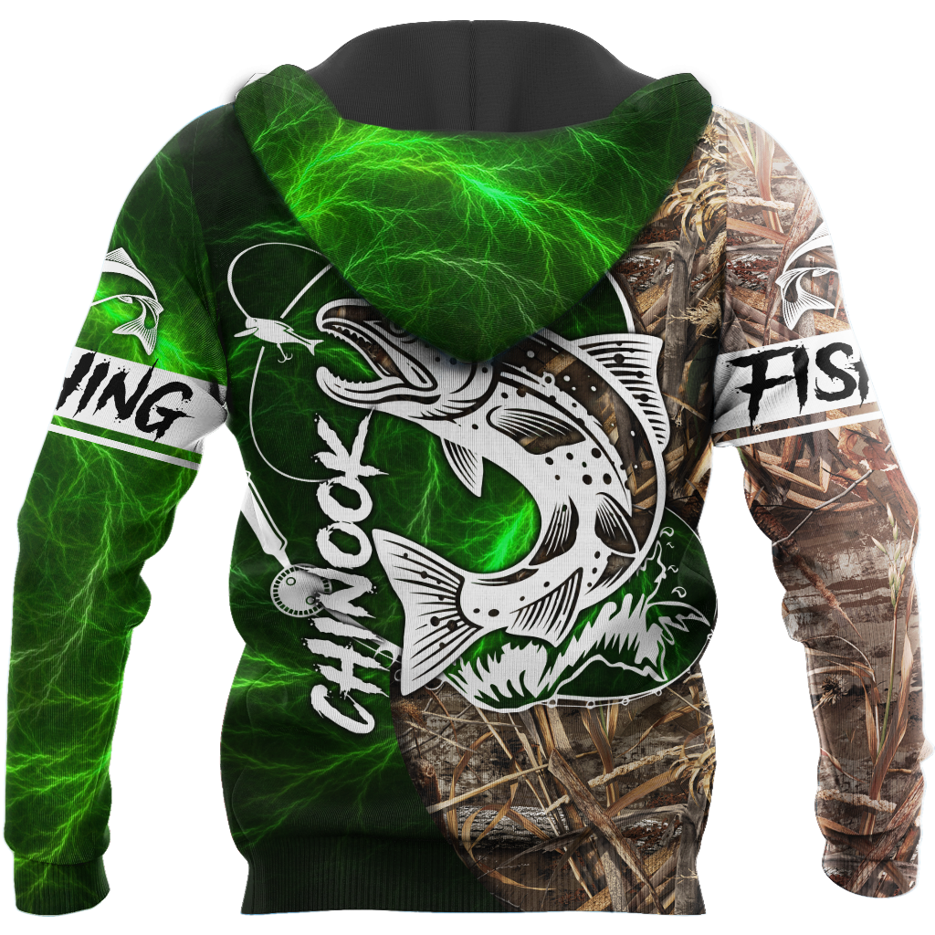 Chinook Fishing Salmon camo all over printed shirts for men and women green color TR040102 - Amaze Style™-Apparel