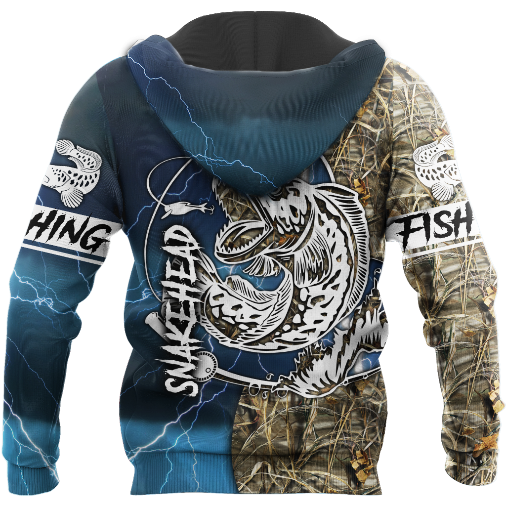 Snakehead Fishing Blue camo Women's Men's clothing TR161202 - Amaze Style™-Apparel